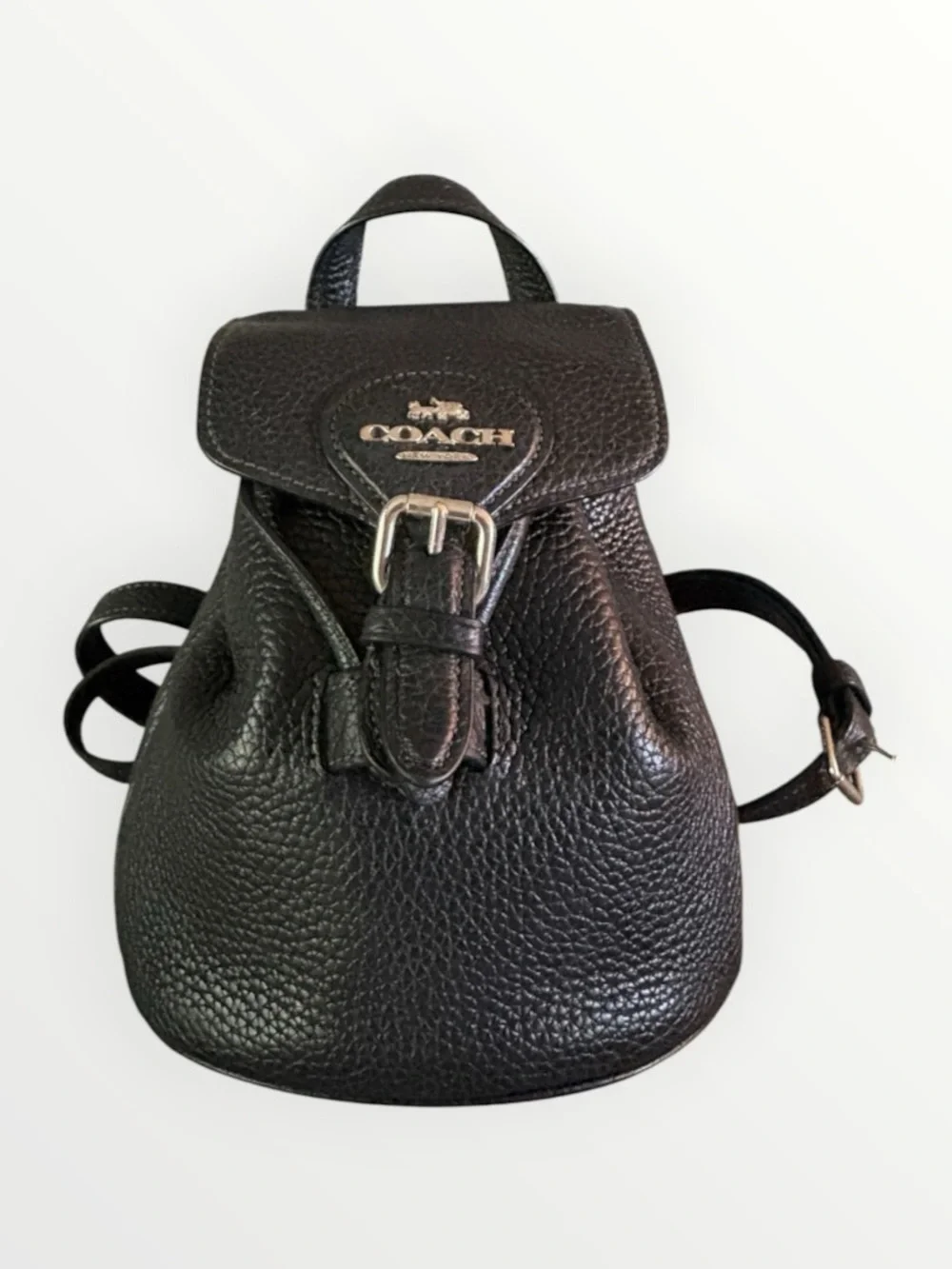 Coach Amelia Convertible 3-Way Backpack Crossbody Shoulder Bag Black CL408
